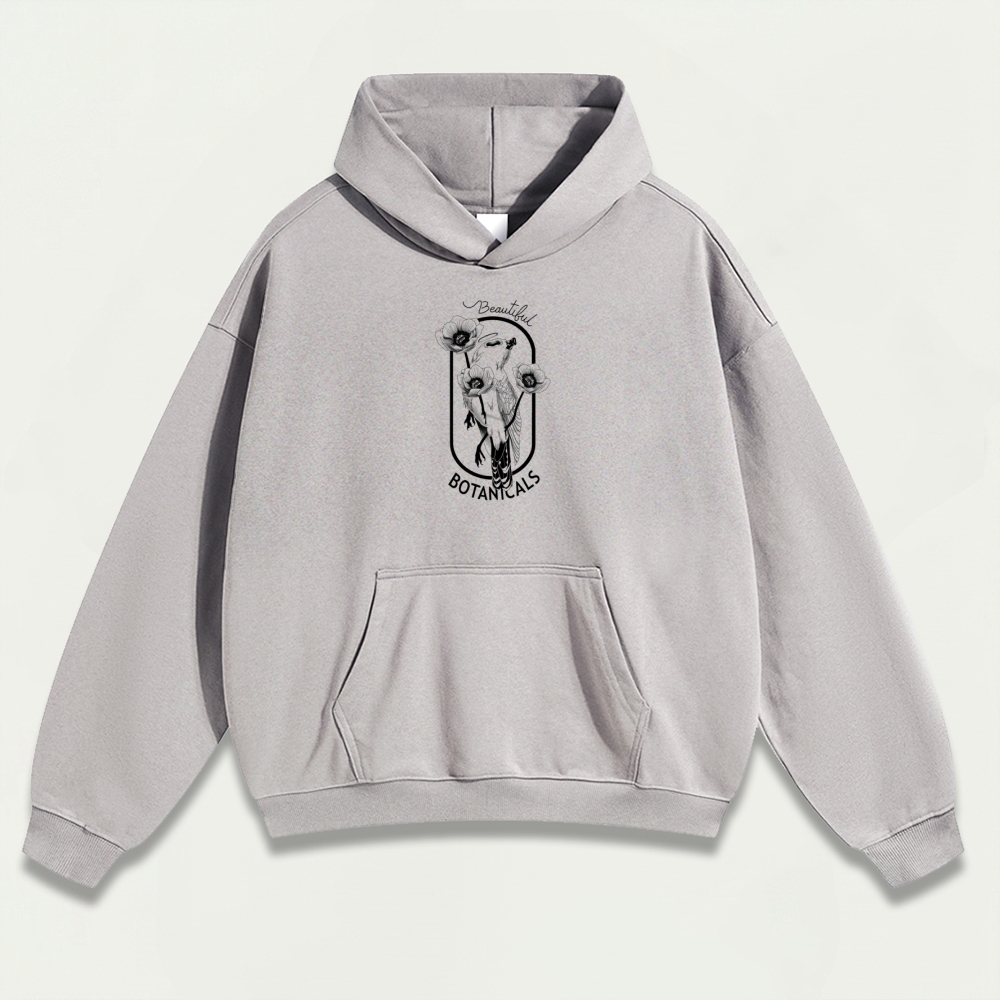 Botanicals Bird Heavyweight Trail Hoodie-HikeVista