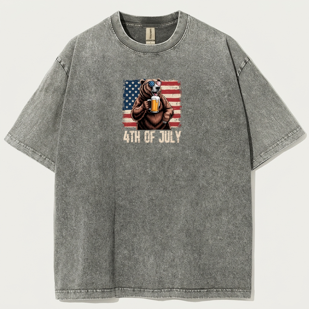 4th Of July Vintage Organic Cotton Trail Tee-HikeVista