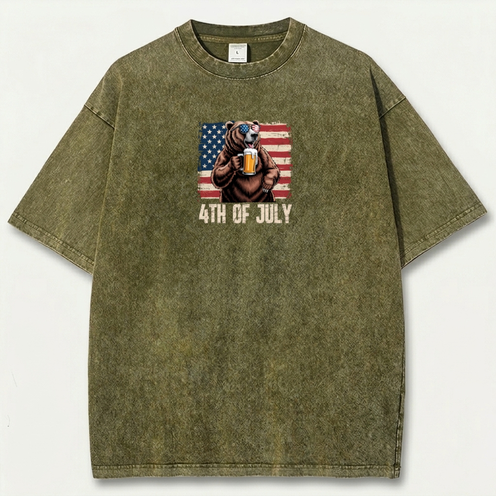 4th Of July Vintage Organic Cotton Trail Tee-HikeVista