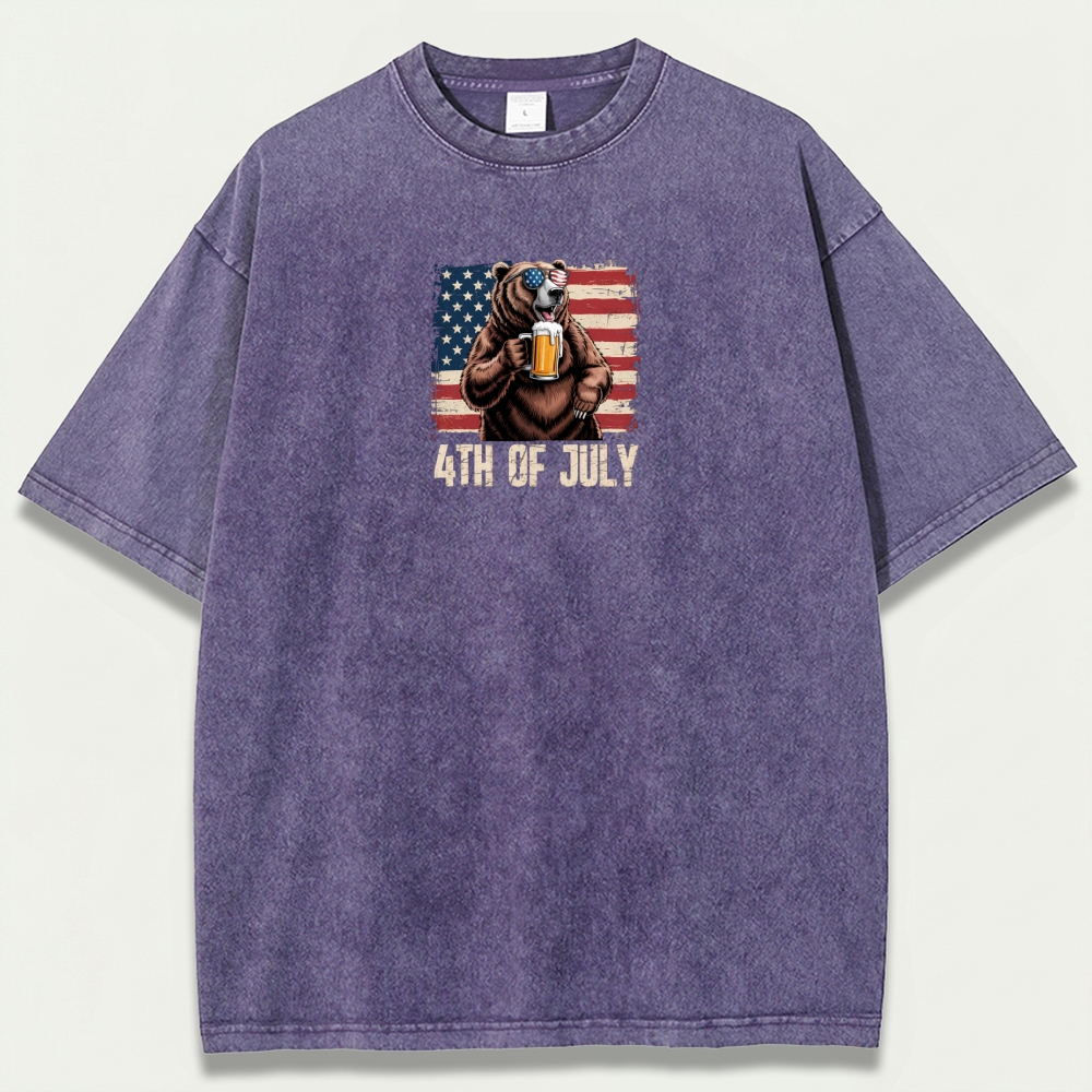 4th Of July Vintage Organic Cotton Trail Tee-HikeVista
