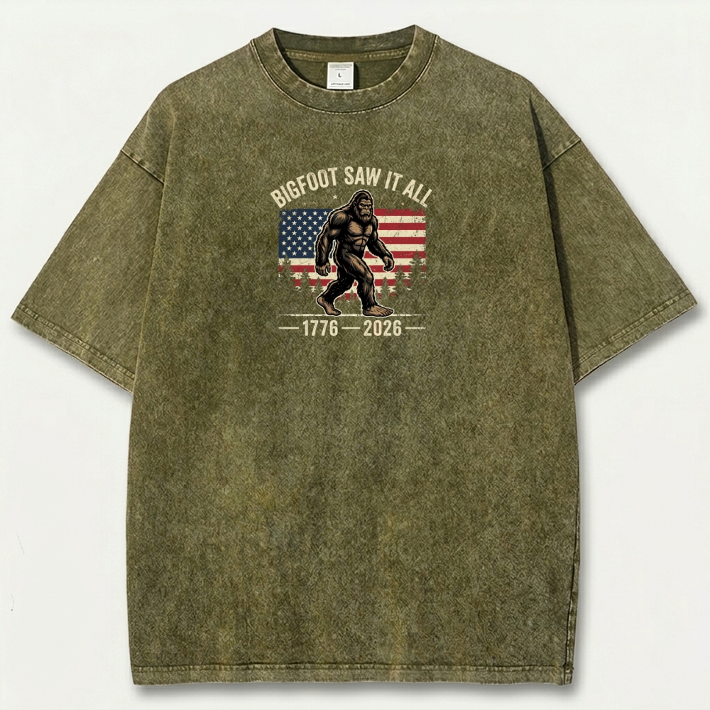 Bigfoot Saw It All Vintage Organic Cotton Trail Tee-HikeVista