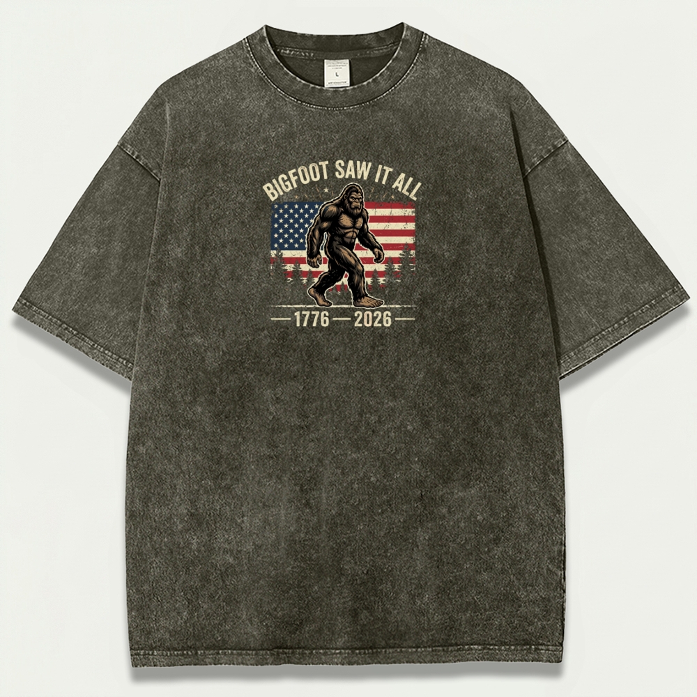 Bigfoot Saw It All Vintage Organic Cotton Trail Tee-HikeVista