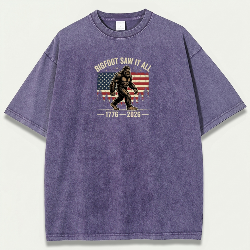 Bigfoot Saw It All Vintage Organic Cotton Trail Tee-HikeVista