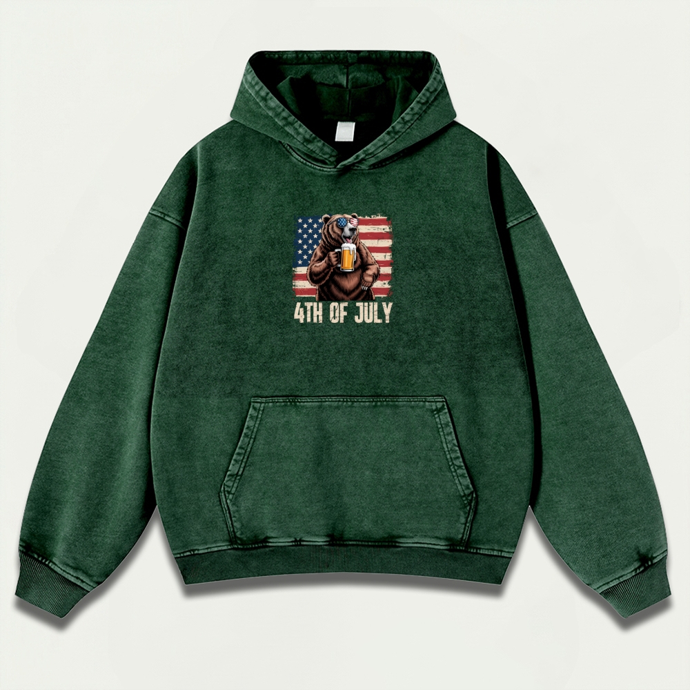 4th Of July Vintage Premium Heavyweight Trail Hoodie-HikeVista