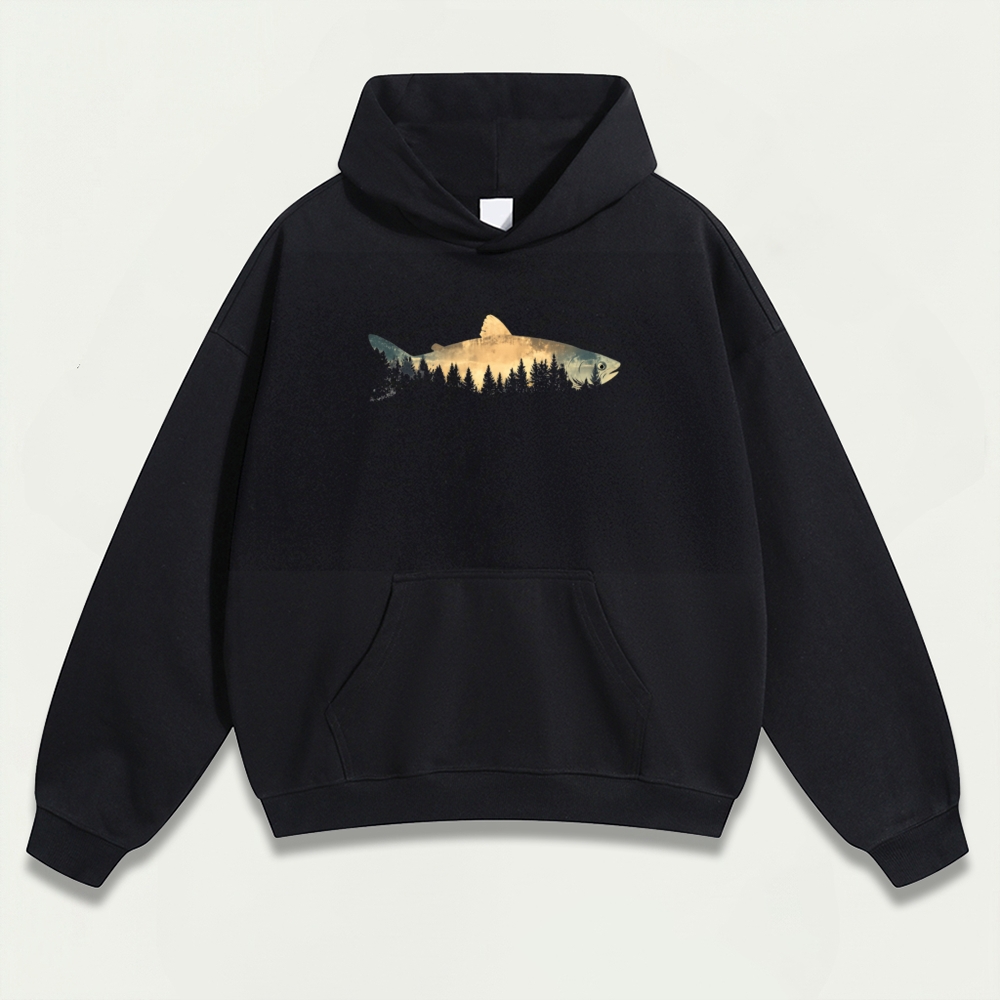 Fish Forest Heavyweight Trail Hoodie