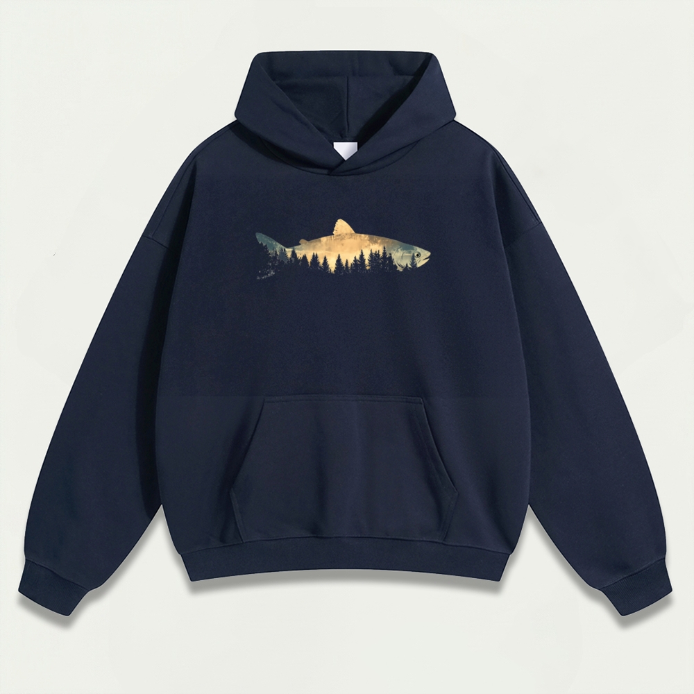 Fish Forest Heavyweight Trail Hoodie