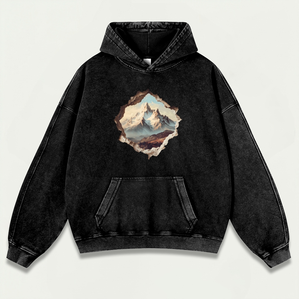 Broken Mountains Vintage Premium Heavyweight Trail Hoodie