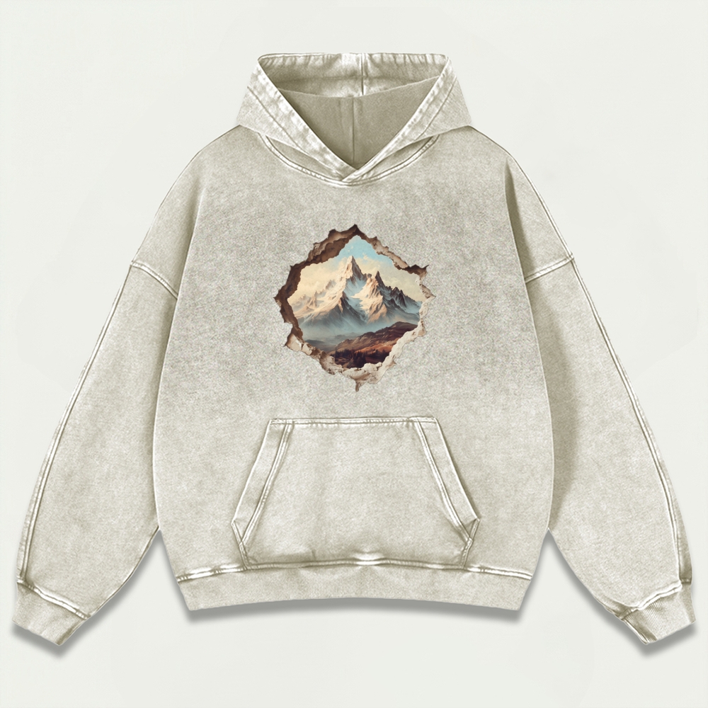 Broken Mountains Vintage Premium Heavyweight Trail Hoodie
