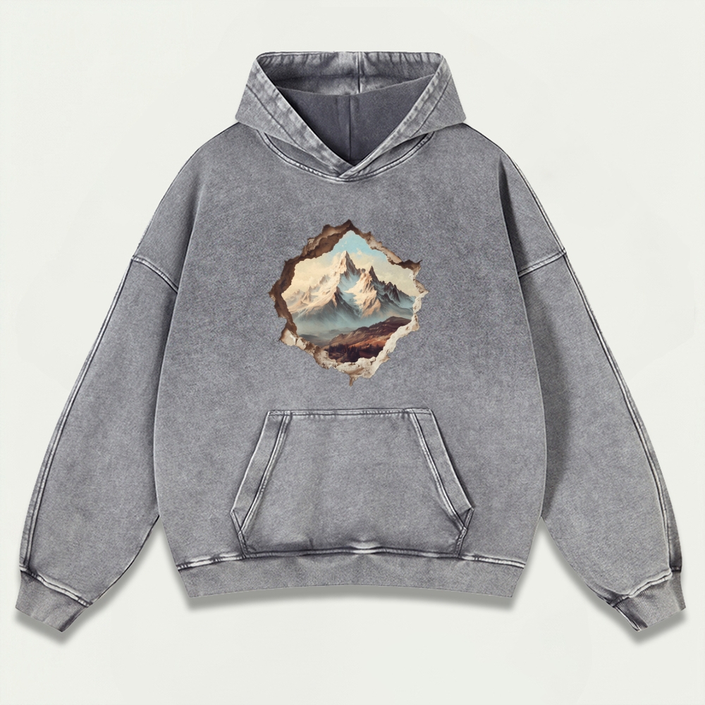 Broken Mountains Vintage Premium Heavyweight Trail Hoodie