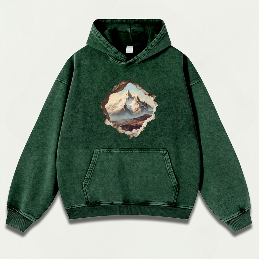 Broken Mountains Vintage Premium Heavyweight Trail Hoodie