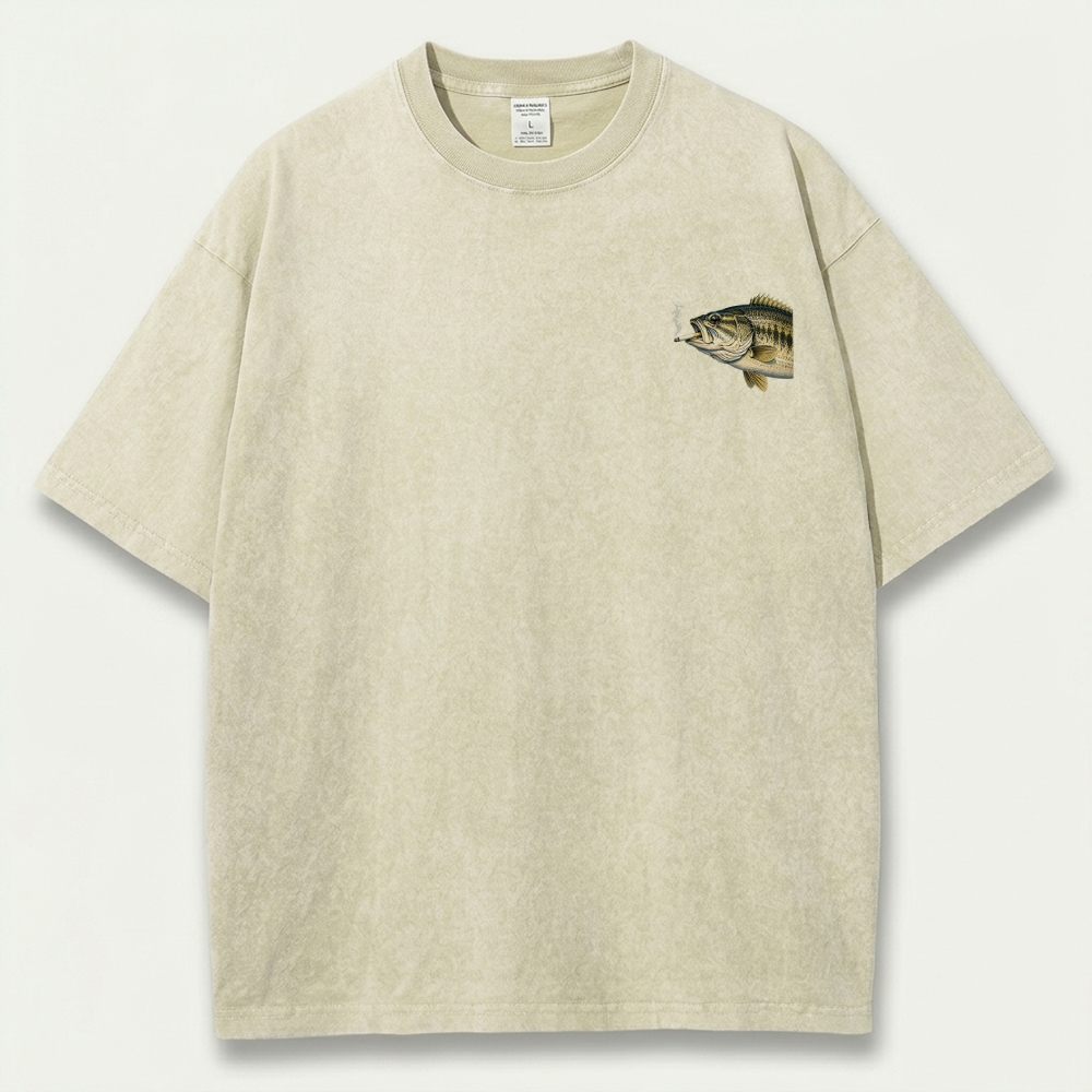 Fish Smoking Vintage Organic Cotton Trail Tee