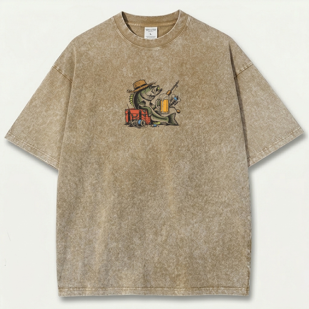 Fishing Day Vintage Organic Cotton Trail Tee