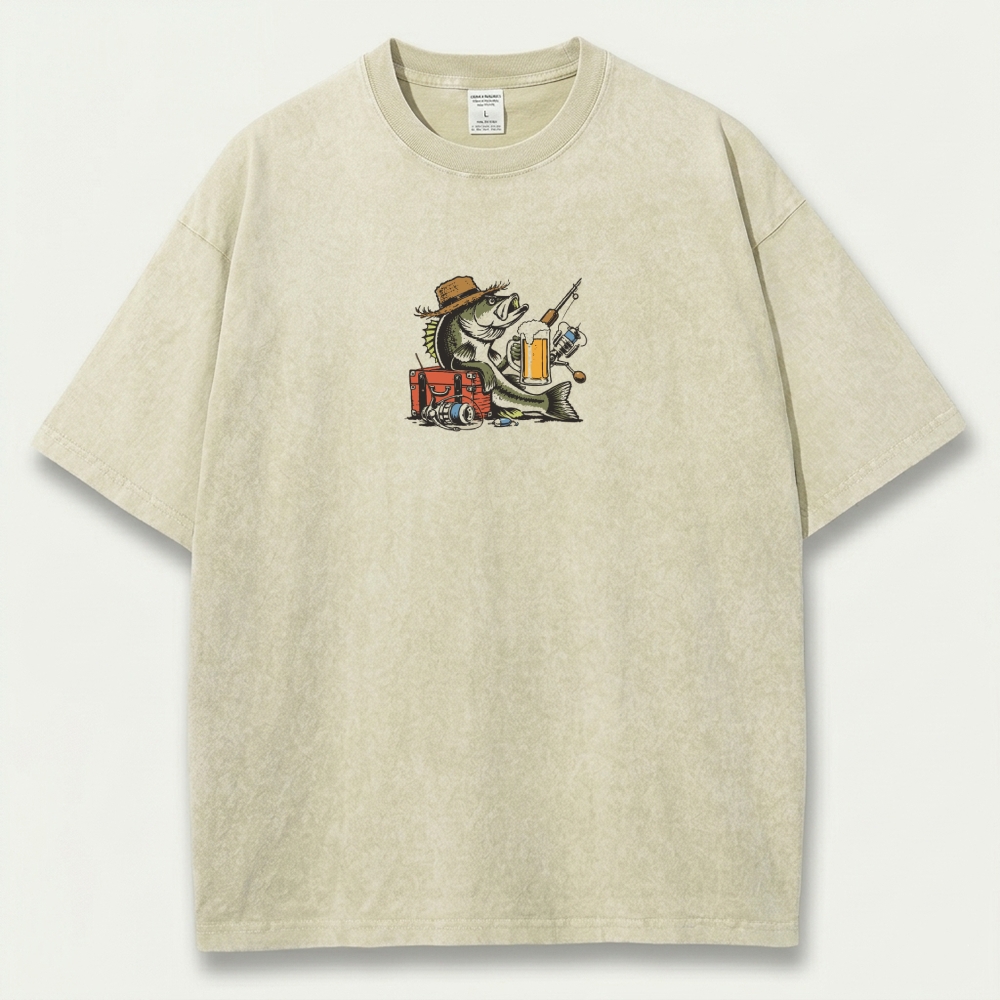 Fishing Day Vintage Organic Cotton Trail Tee