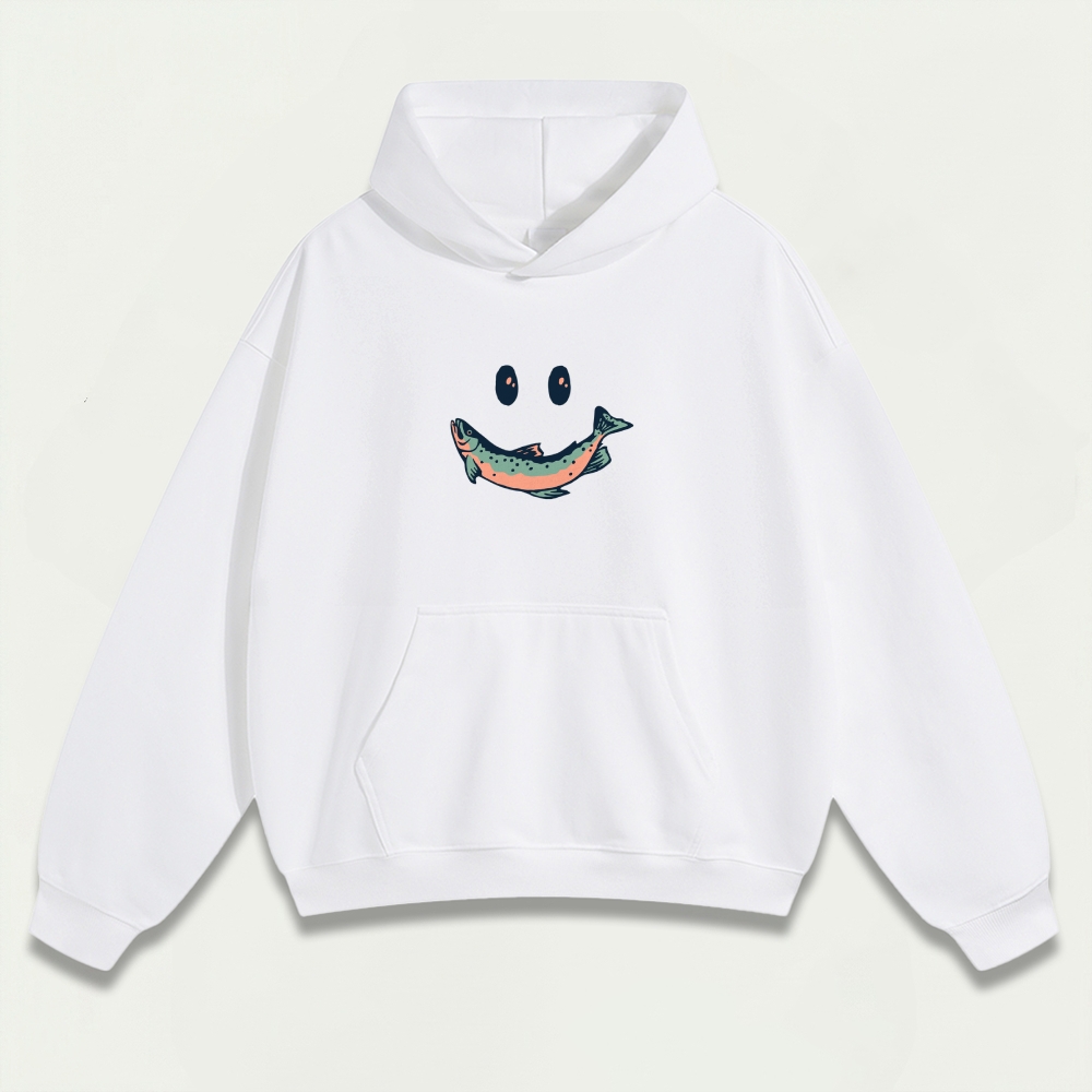 Smiley Fish Heavyweight Trail Hoodie