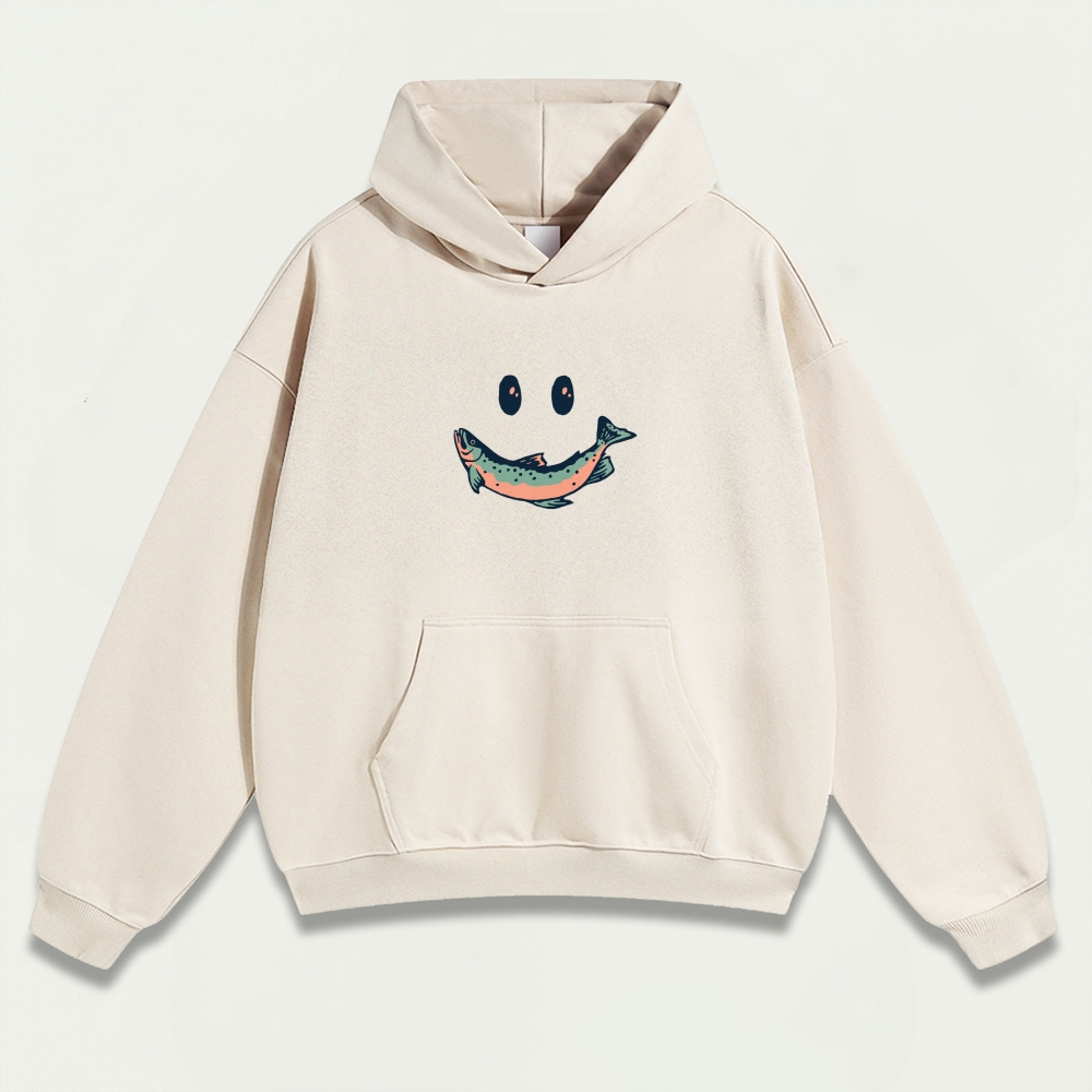 Smiley Fish Heavyweight Trail Hoodie