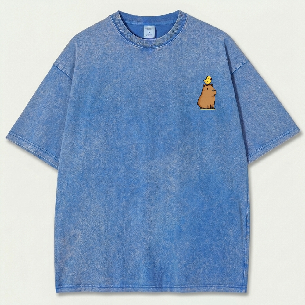 Capybara Duck Vintage Organic Cotton Trail Tee
