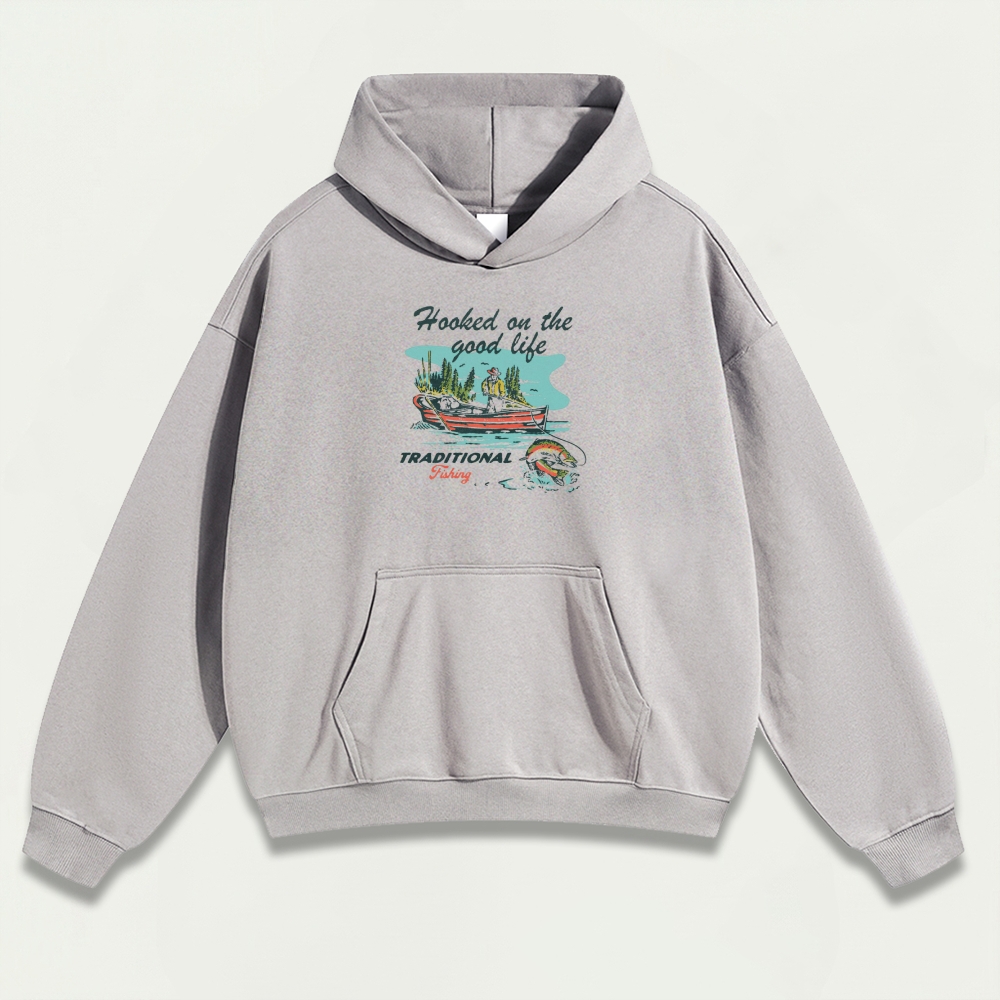 Lake Fishing Heavyweight Trail Hoodie