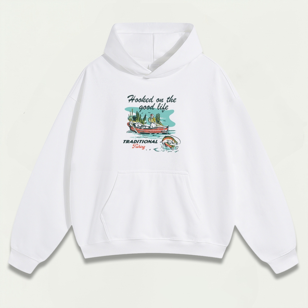 Lake Fishing Heavyweight Trail Hoodie