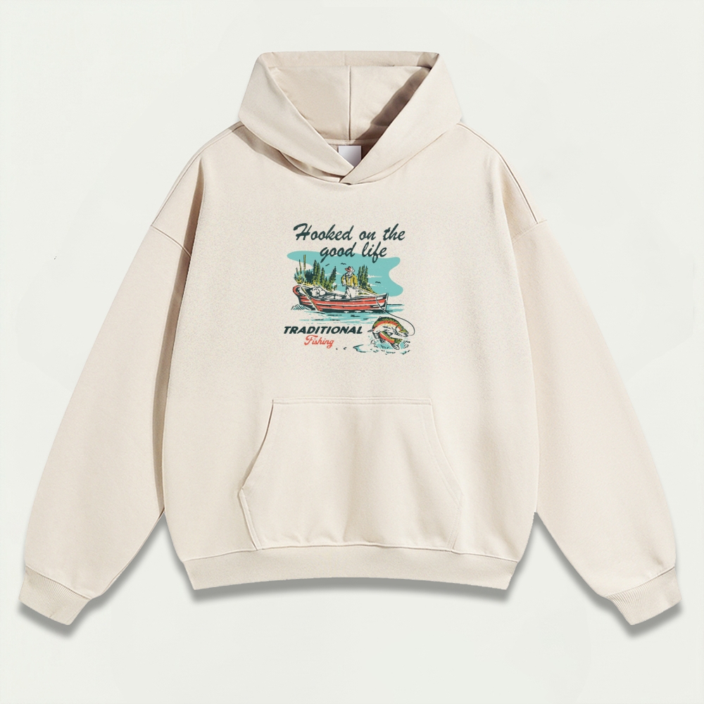 Lake Fishing Heavyweight Trail Hoodie