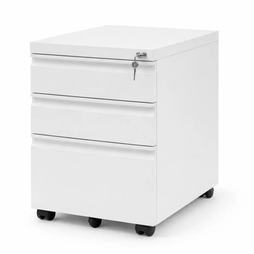 Armoire de Rangement Mobile avec Tiroirs Verrouillables