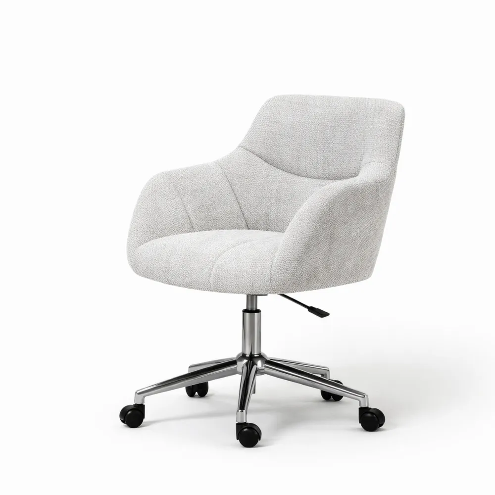 Chaise Ergonomique Pivotante avec Siège Rembourré Réglable