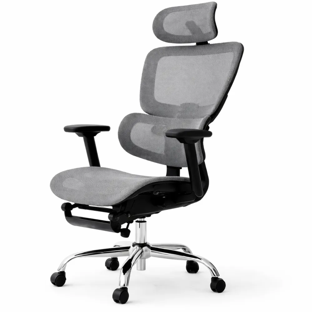 Chaise de bureau ergonomique avec soutien lombaire réglable