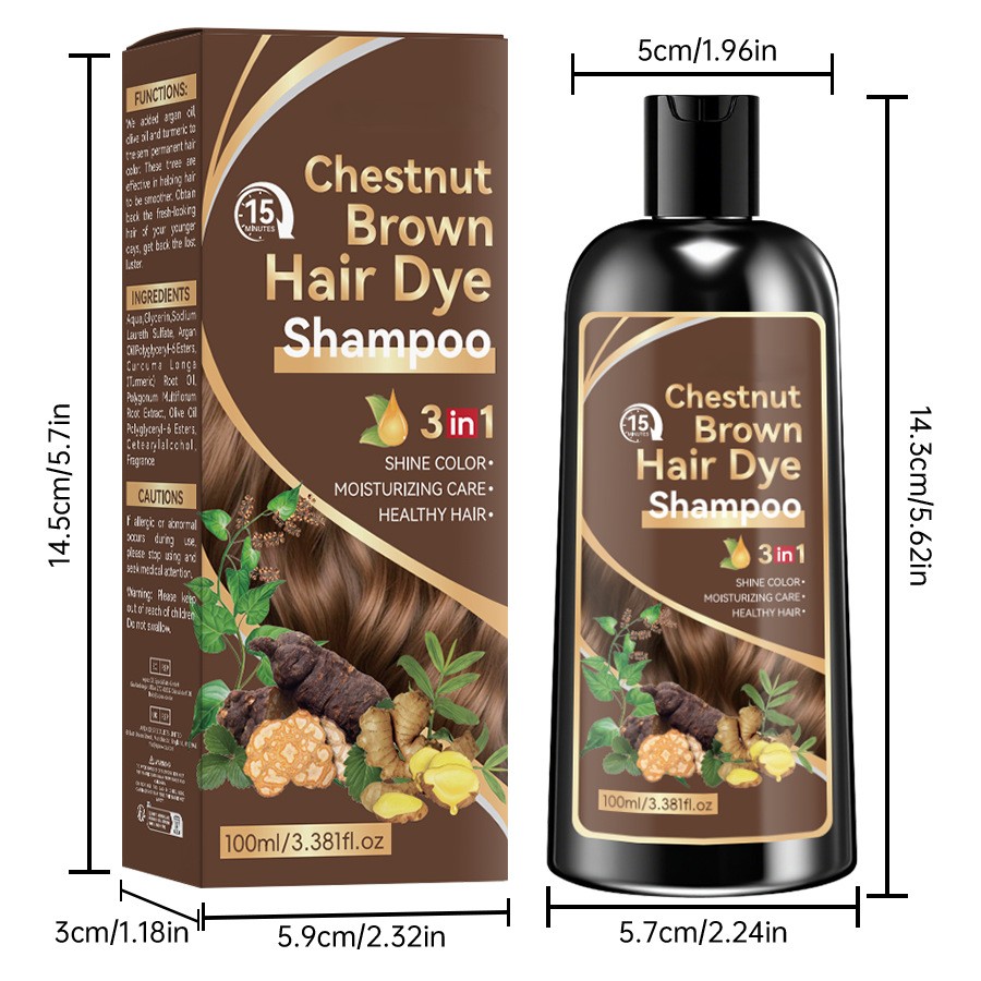 3-IN-1 HAIR COLOR SHAMPOO 