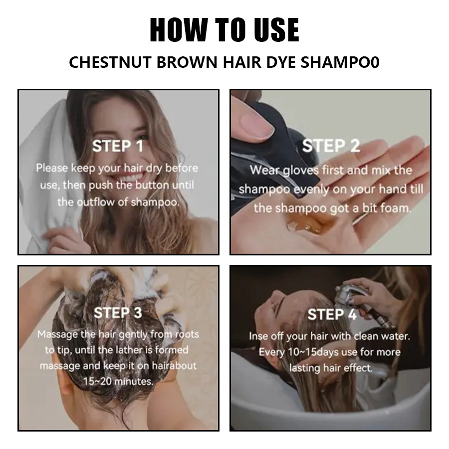 How to use hair color shampoo