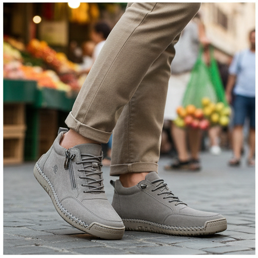 🔥 50% off – Don't miss out! Calfskin orthopedic shoes – durable, slip-resistant & waterproof. Arch support & pain relief. Unisex.