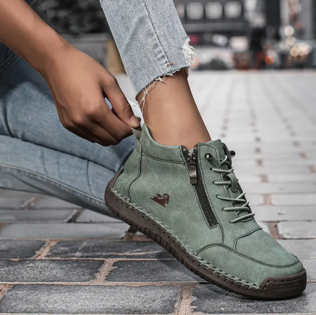 🔥 50% off – Don't miss out! Calfskin orthopedic shoes – durable, slip-resistant & waterproof. Arch support & pain relief. Unisex.