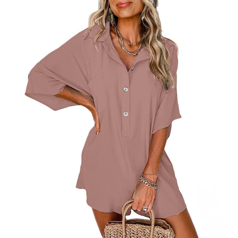 Last Day – 50% Off!🥇🔥Half Button Collared Loose Romper