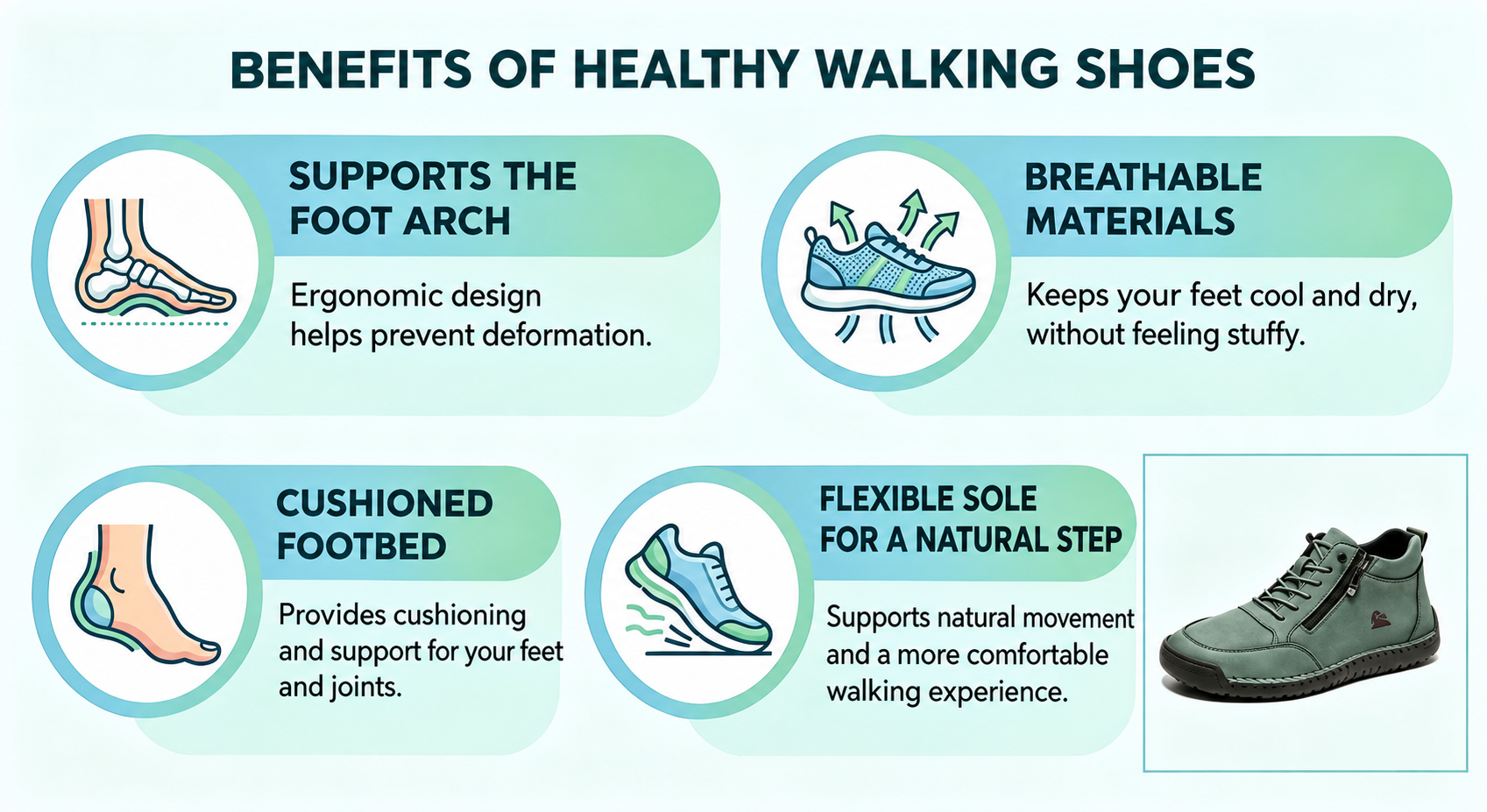Connwan comfort shoes for everyday walking