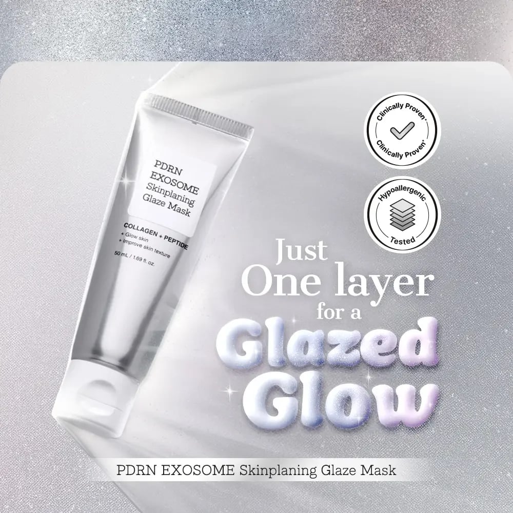 PDRN Exosome Skinplaning Glaze Mask – Intensive Collagen Peel Mask💗