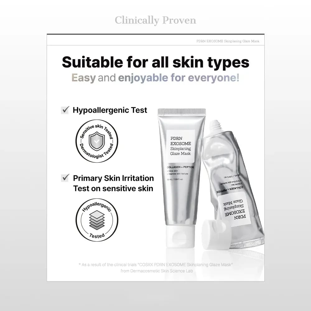 PDRN Exosome Skinplaning Glaze Mask – Intensive Collagen Peel Mask💗