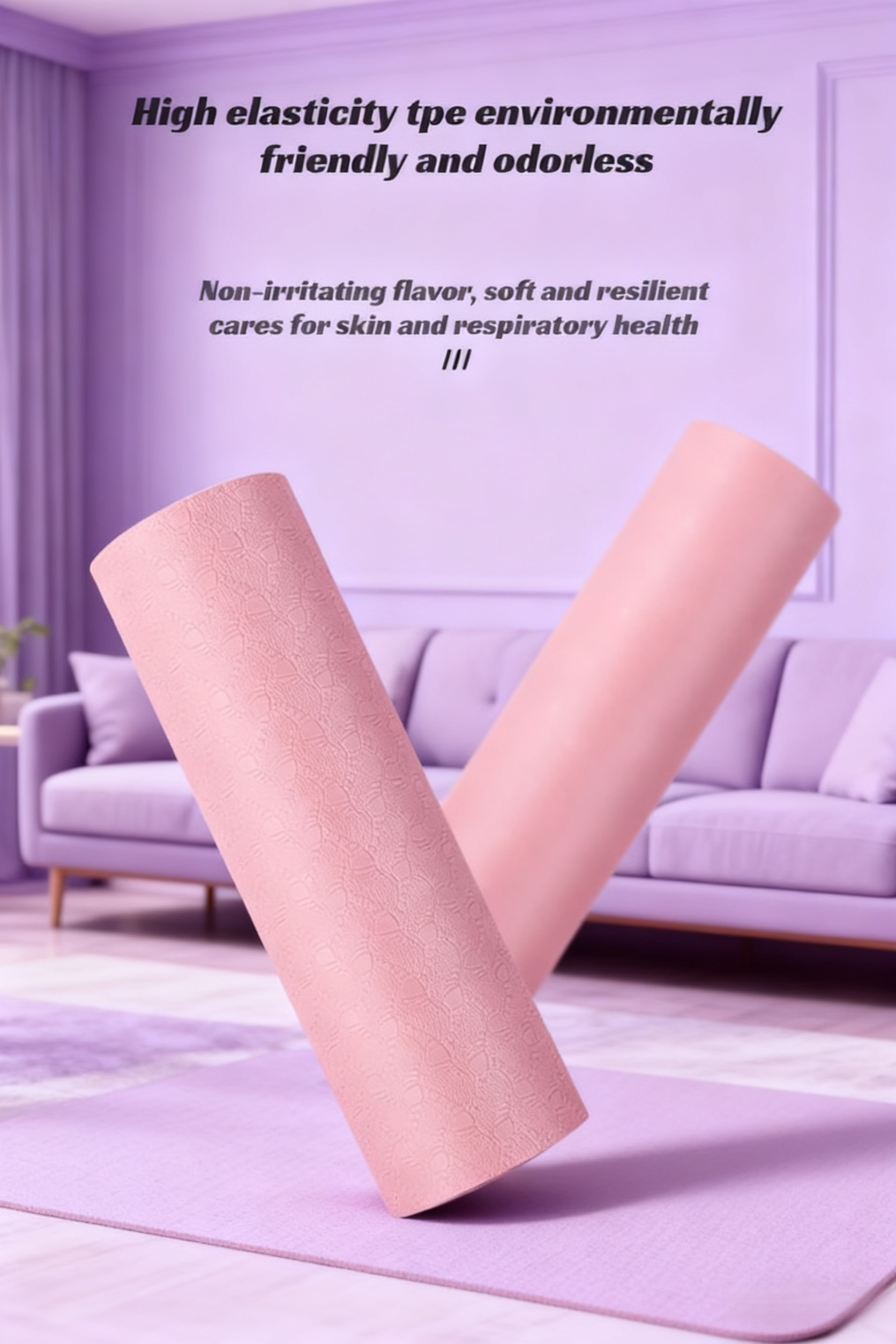 Comfortable exercise mat pad for planks and push-ups