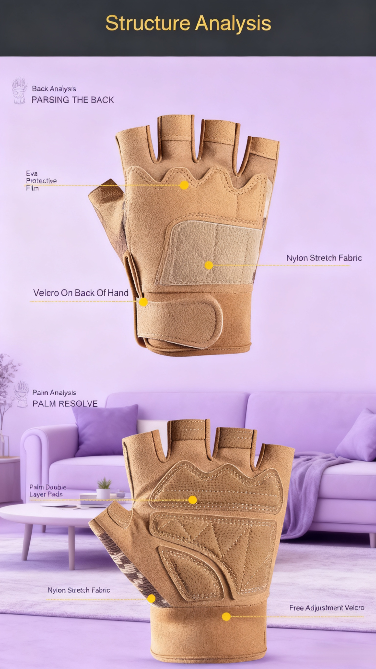 Comfortable unisex gloves for cycling and outdoor sports
