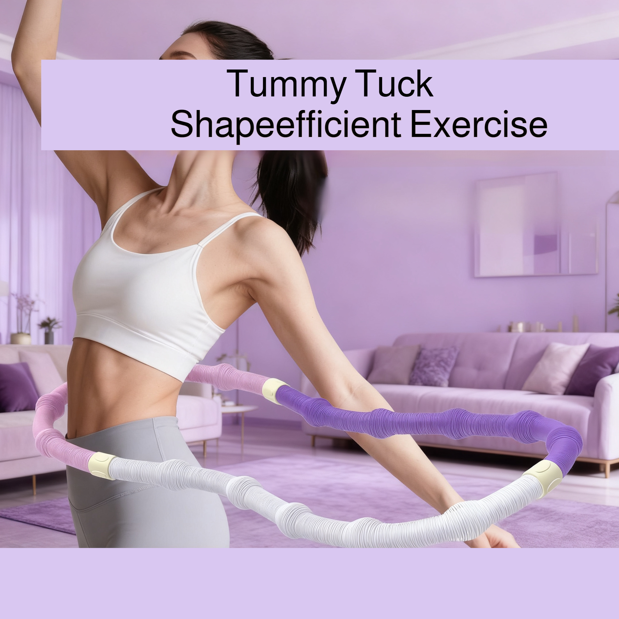Safe and gentle hula hoop for core exercise