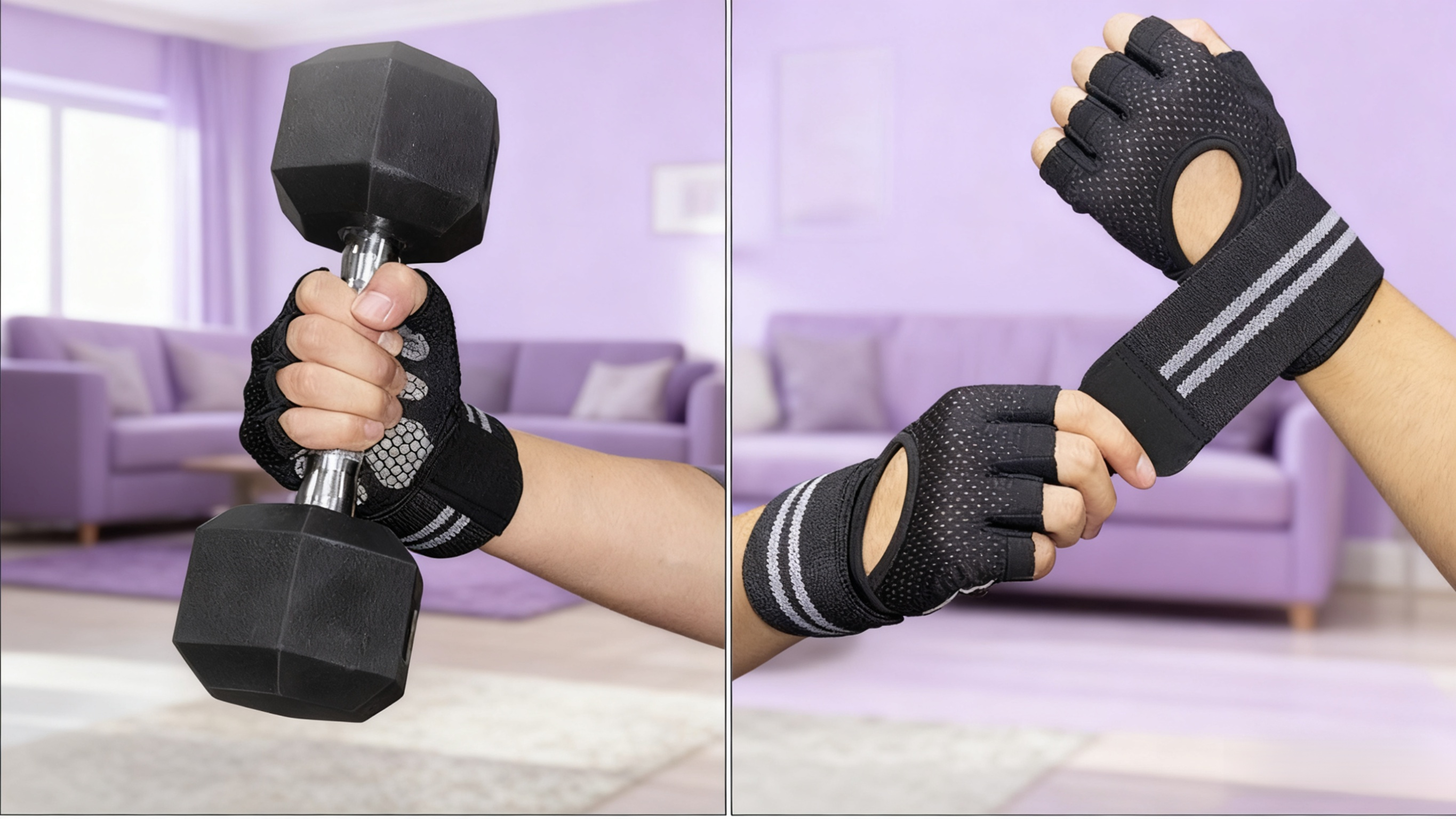 Comfortable half-finger training gloves for men and women