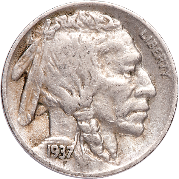 1937-D Three-Legged Buffalo Nickel