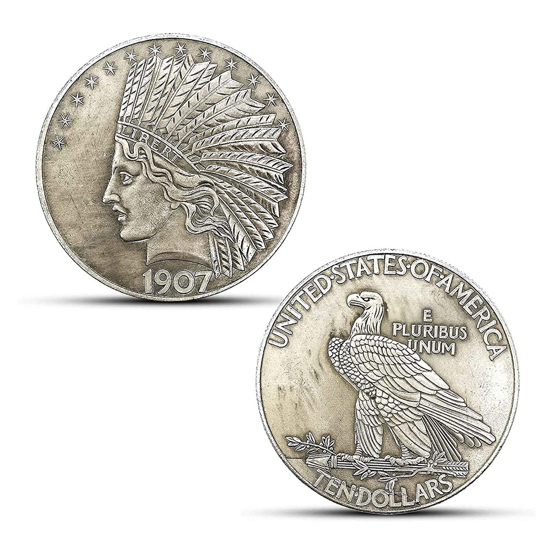1907 Liberty Indian Head Ten-Dollars Coin
