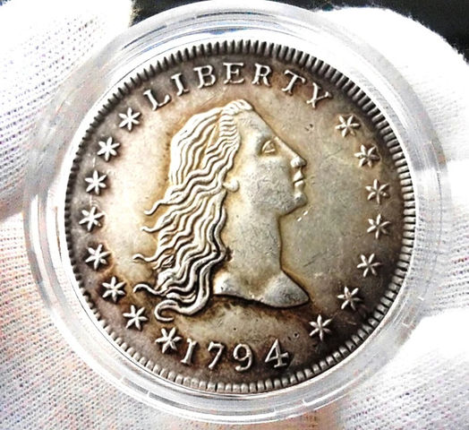 America's First Dollar：1794 Liberty Flowing Hair  Dollar Silver