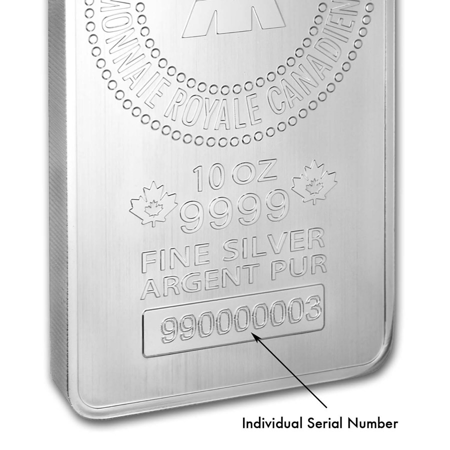 RCM Silver Bar - Royal Canadian Mint .9999 FineLimit 1 purchase per person