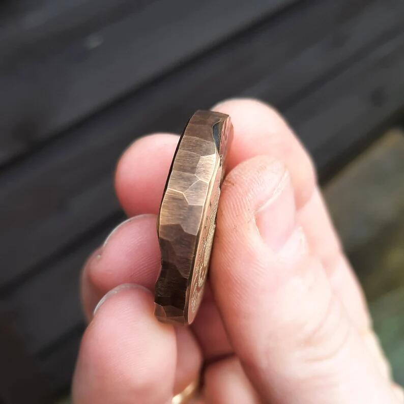 Memento Mori EDC pocket coin with vintage clock