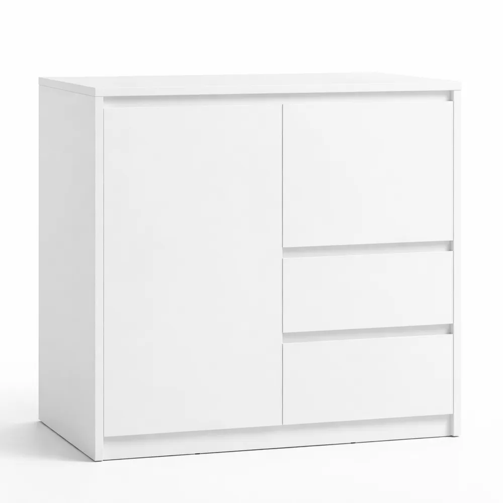 Buffet Moderne avec Étagères Réglables et Tiroirs pour Intérieur