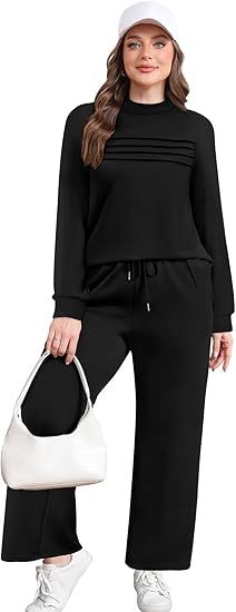 Funlingo Women's Striped Button Down Shirts Long Sleeve Smocked Cuffed Ruffle Collar Blouses Spring Work Business Casual Tops