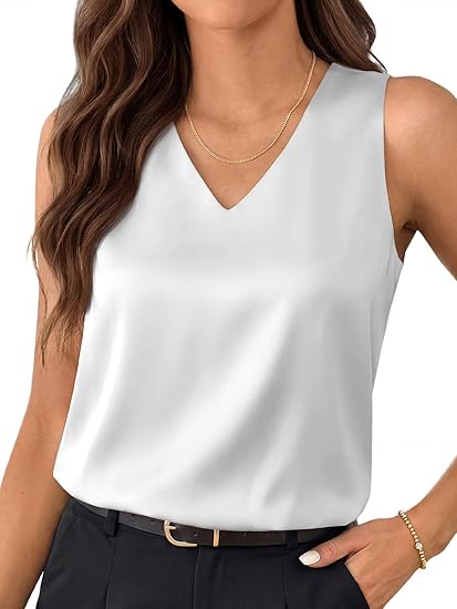 LOMON Women's Trendy 2 Piece Outfits Shorts Sets Summer Crew Neck Sleeveless Tank Top and Bottom Matching with Pockets 2026