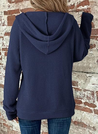 Funlingo Women's Striped Button Down Shirts Long Sleeve Smocked Cuffed Ruffle Collar Blouses Spring Work Business Casual Tops