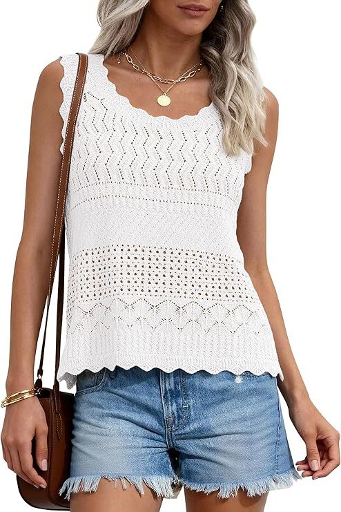 LOMON Women's Trendy 2 Piece Outfits Shorts Sets Summer Crew Neck Sleeveless Tank Top and Bottom Matching with Pockets 2026