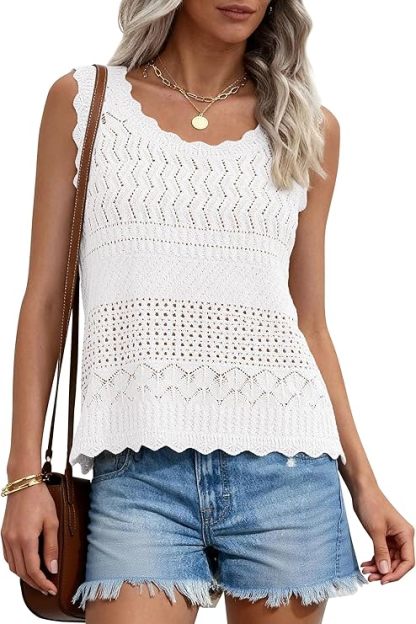 LOMON Women's Trendy 2 Piece Outfits Shorts Sets Summer Crew Neck Sleeveless Tank Top and Bottom Matching with Pockets 2026