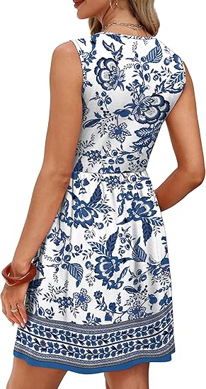 LOMON Women's Trendy 2 Piece Outfits Shorts Sets Summer Crew Neck Sleeveless Tank Top and Bottom Matching with Pockets 2026